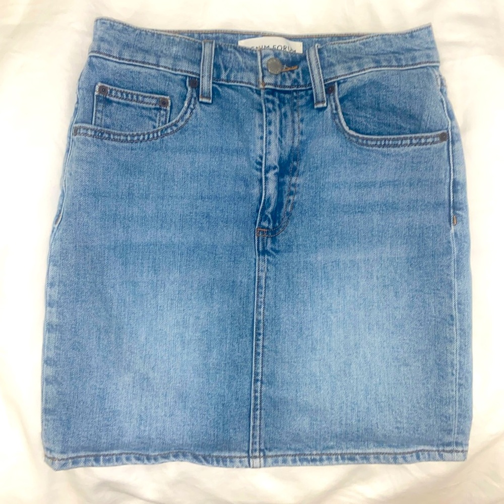 Denim Forum Pin-up Denim Skirt from Aritzia